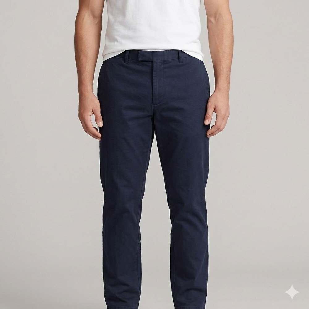 Polo Ralph Lauren Slim Stretch Chino Pants Navy 36x30 EUC